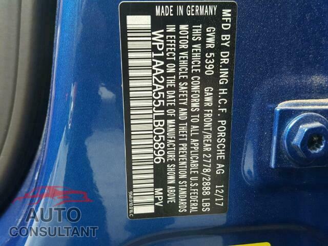 PORSCHE MACAN 2018 - WP1AA2A55JLB05896