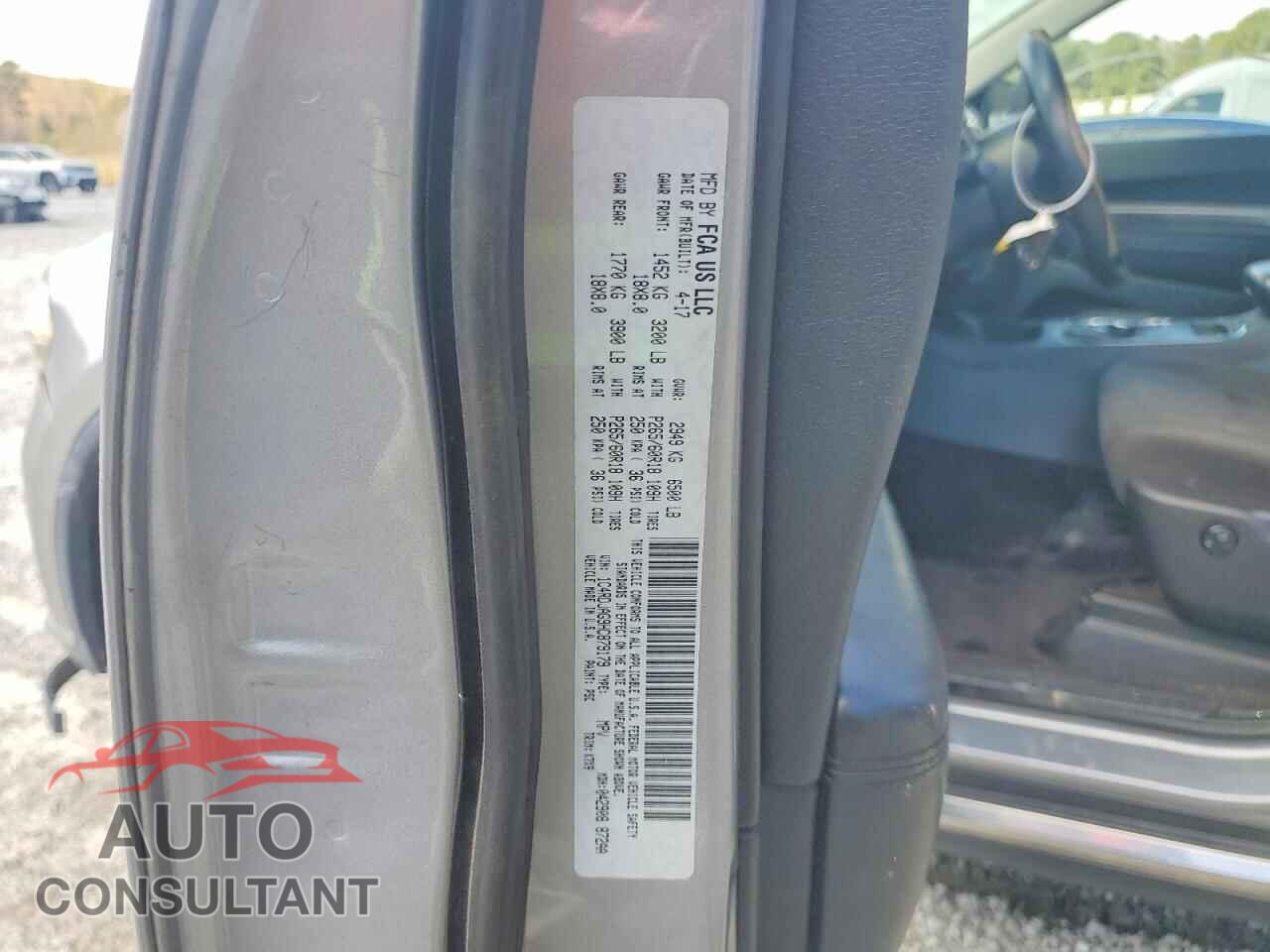 DODGE DURANGO 2017 - 1C4RDJAG9HC879179