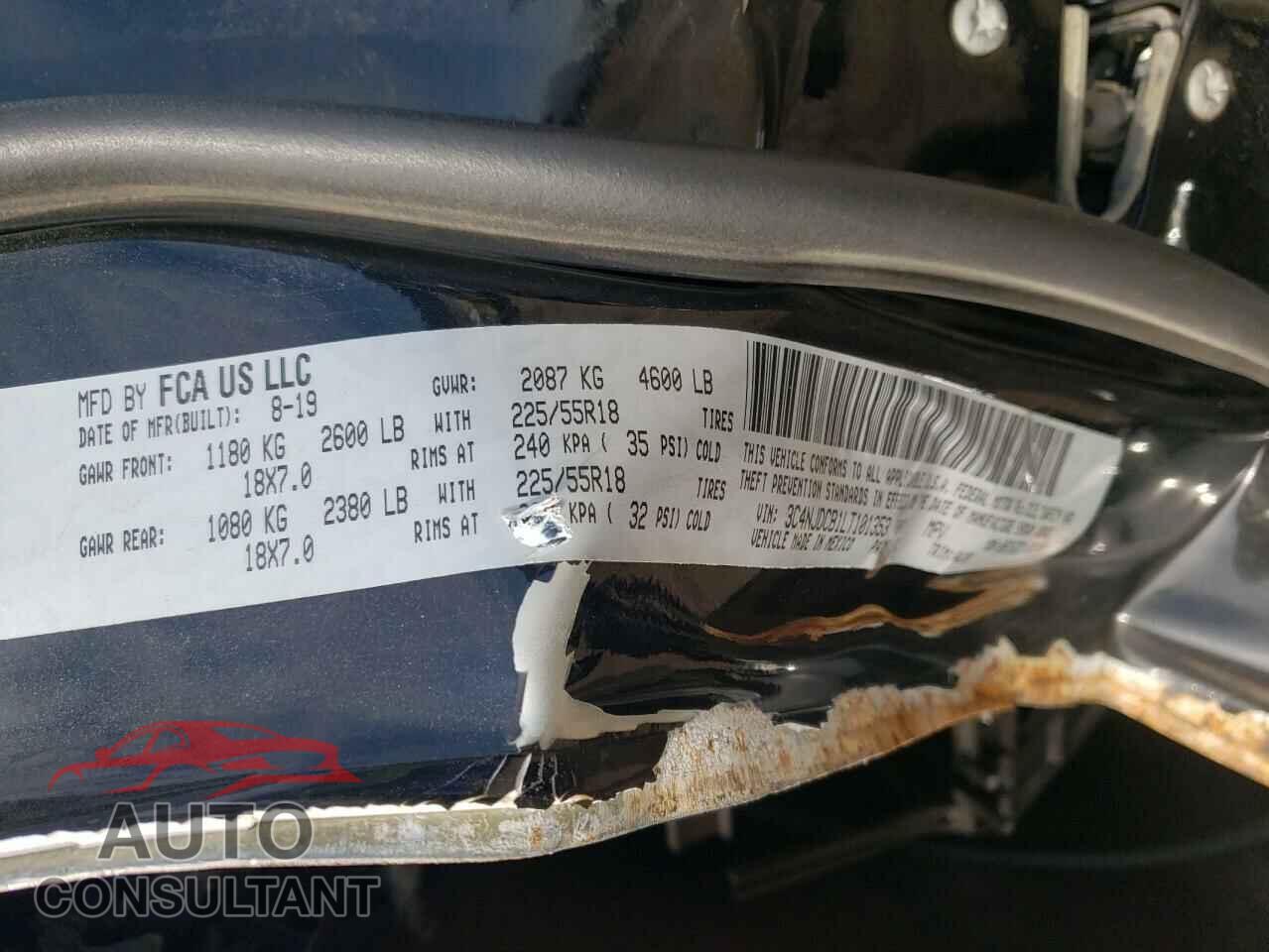 JEEP COMPASS 2020 - 3C4NJDCB1LT101353