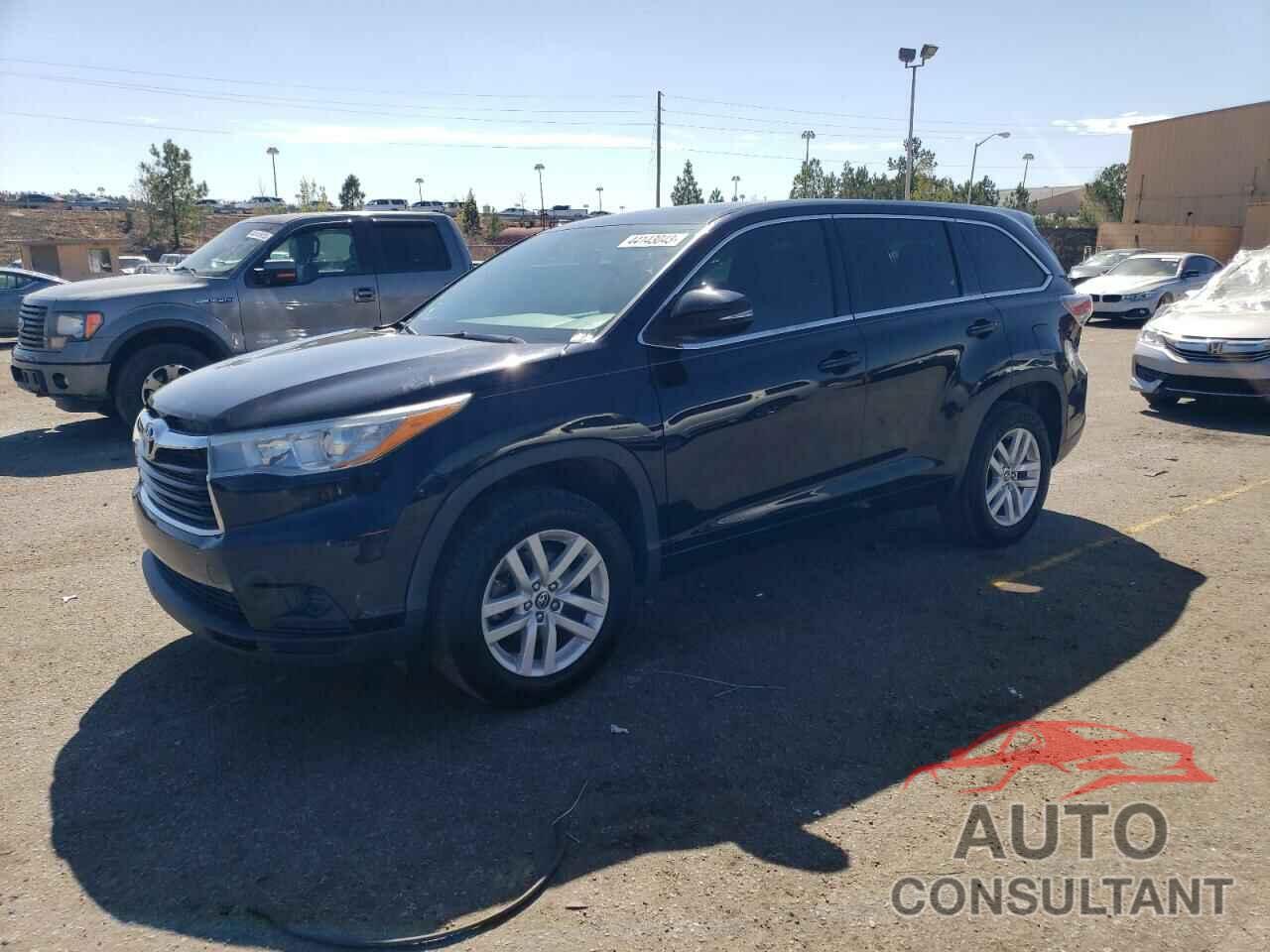 TOYOTA HIGHLANDER 2016 - 5TDZARFH8GS019683