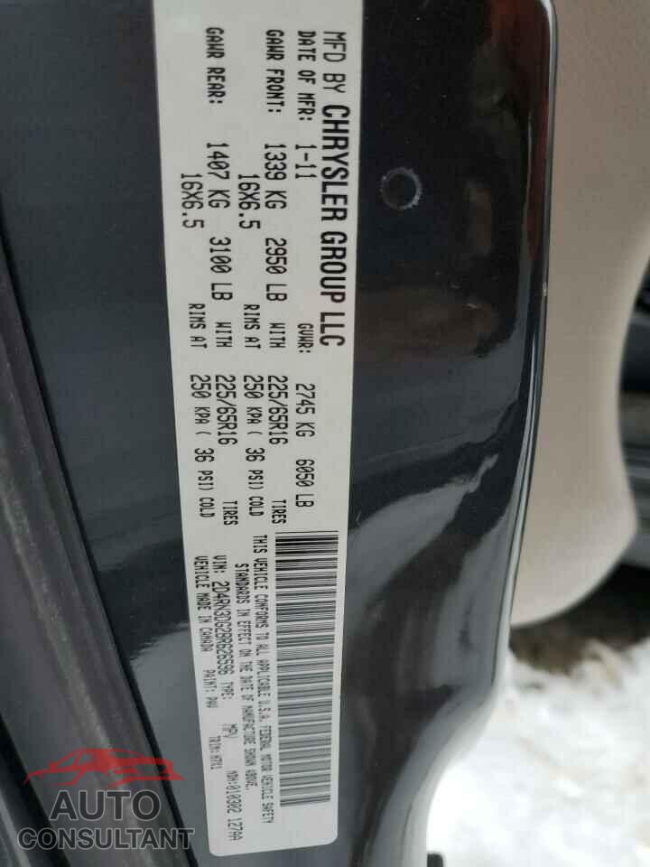 DODGE CARAVAN 2011 - 2D4RN3DG2BR626596