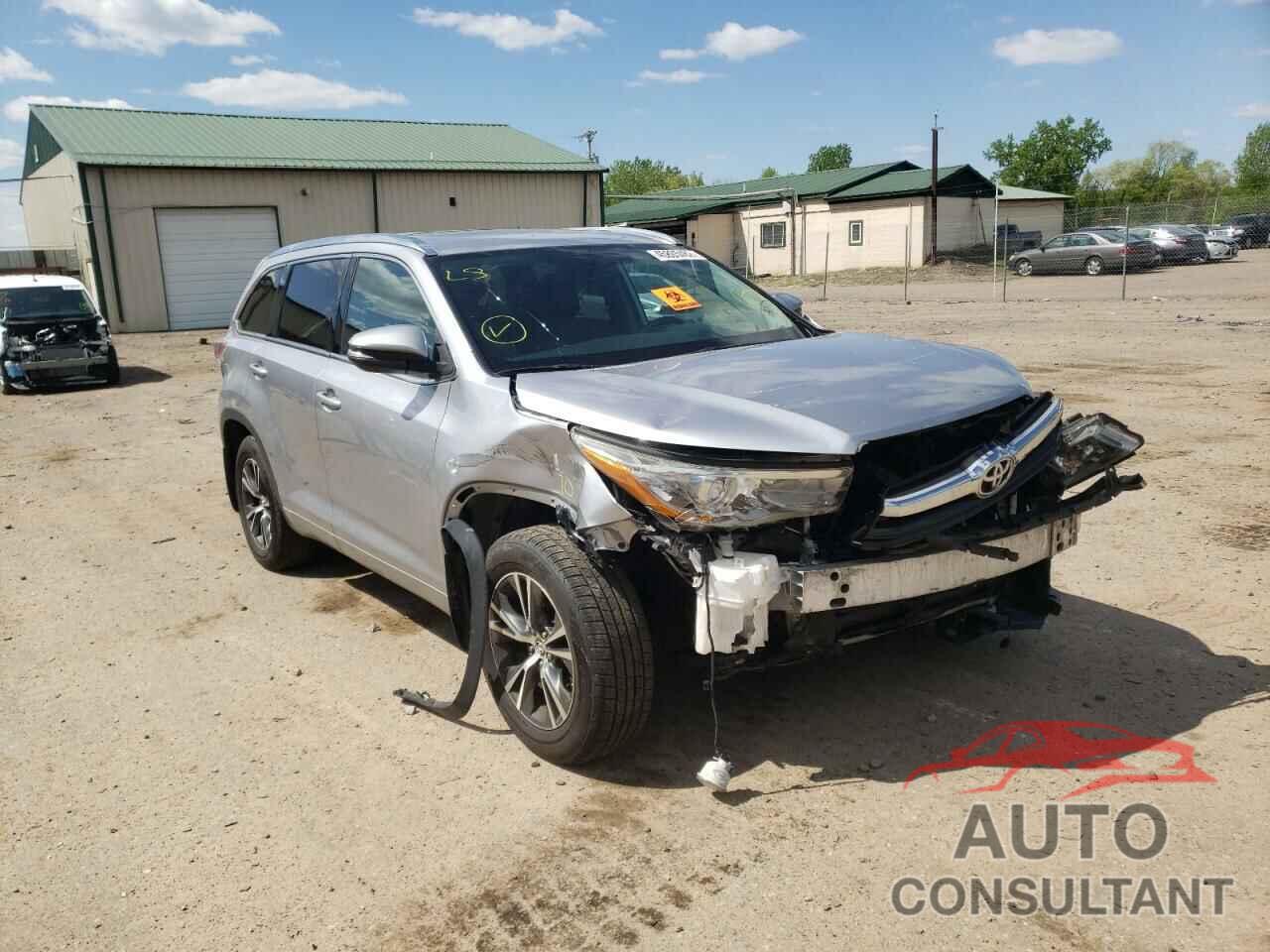 TOYOTA HIGHLANDER 2016 - 5TDJKRFHXGS349822