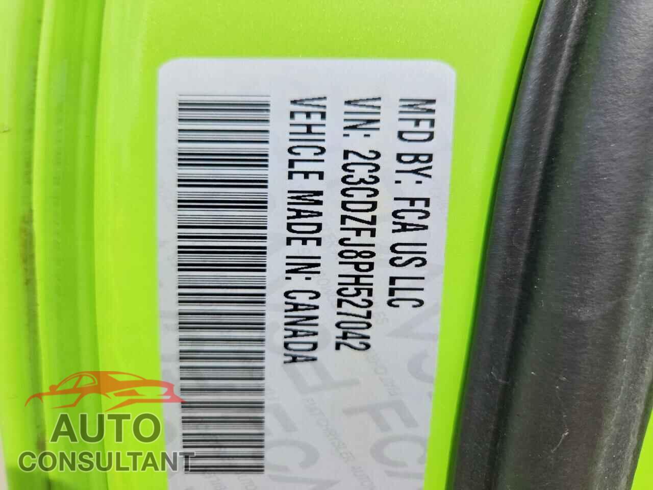 DODGE CHALLENGER 2023 - 2C3CDZFJ8PH527042