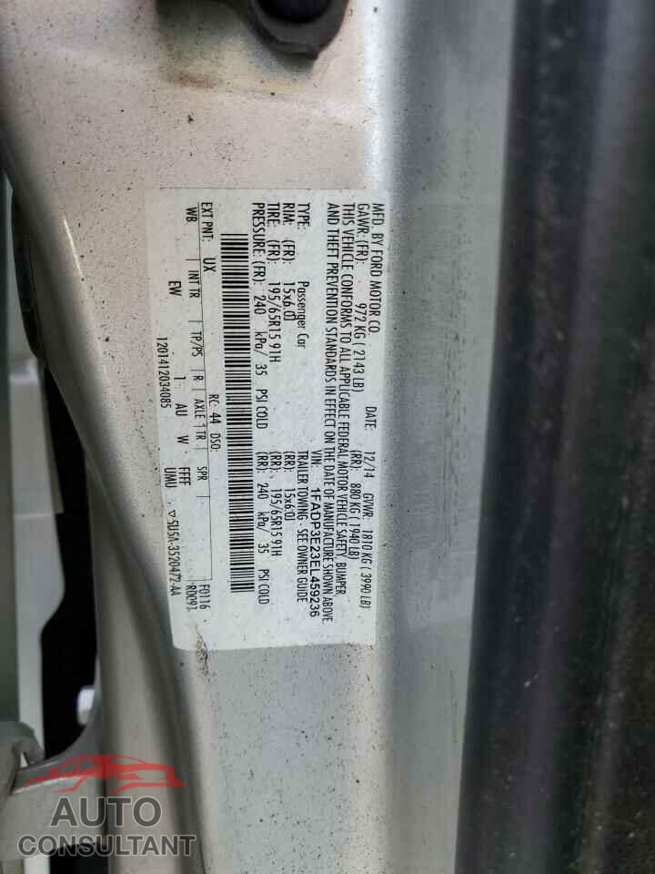 FORD FOCUS 2014 - 1FADP3E23EL459236