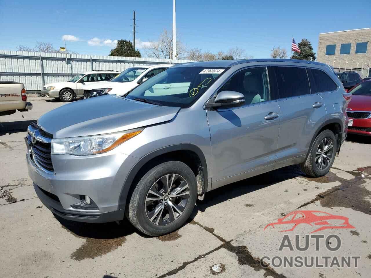 TOYOTA HIGHLANDER 2016 - 5TDJKRFHXGS324323