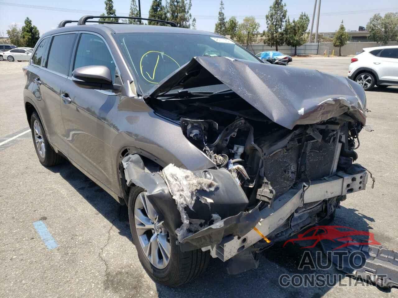 TOYOTA HIGHLANDER 2016 - 5TDZKRFH3GS179483