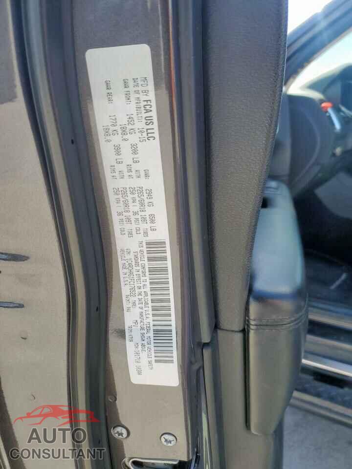 DODGE DURANGO 2015 - 1C4RDHAG1FC176522