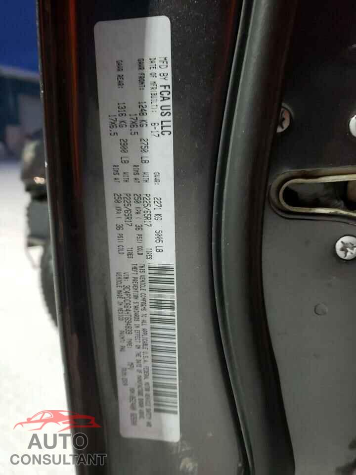 DODGE JOURNEY 2017 - 3C4PDCAB4HT694839