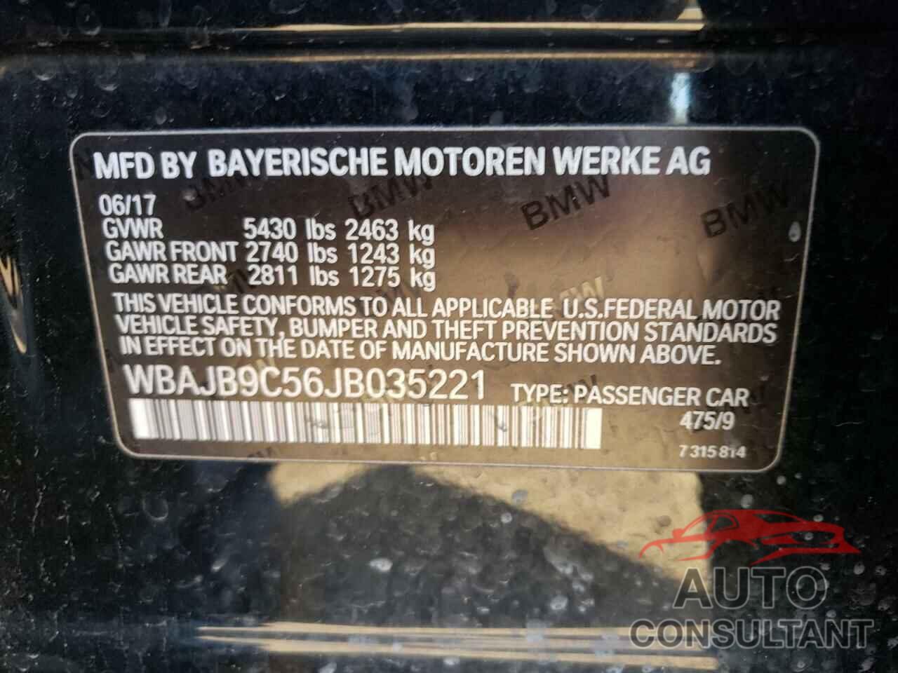 BMW M5 2018 - WBAJB9C56JB035221