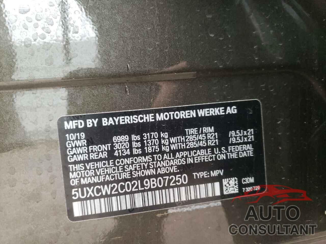 BMW X7 2020 - 5UXCW2C02L9B07250