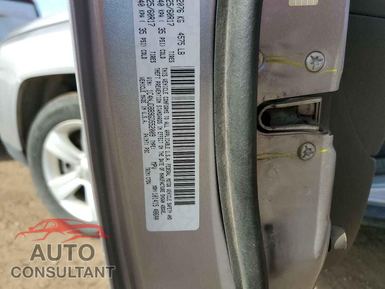 JEEP COMPASS 2016 - 1C4NJDBB9GD552009