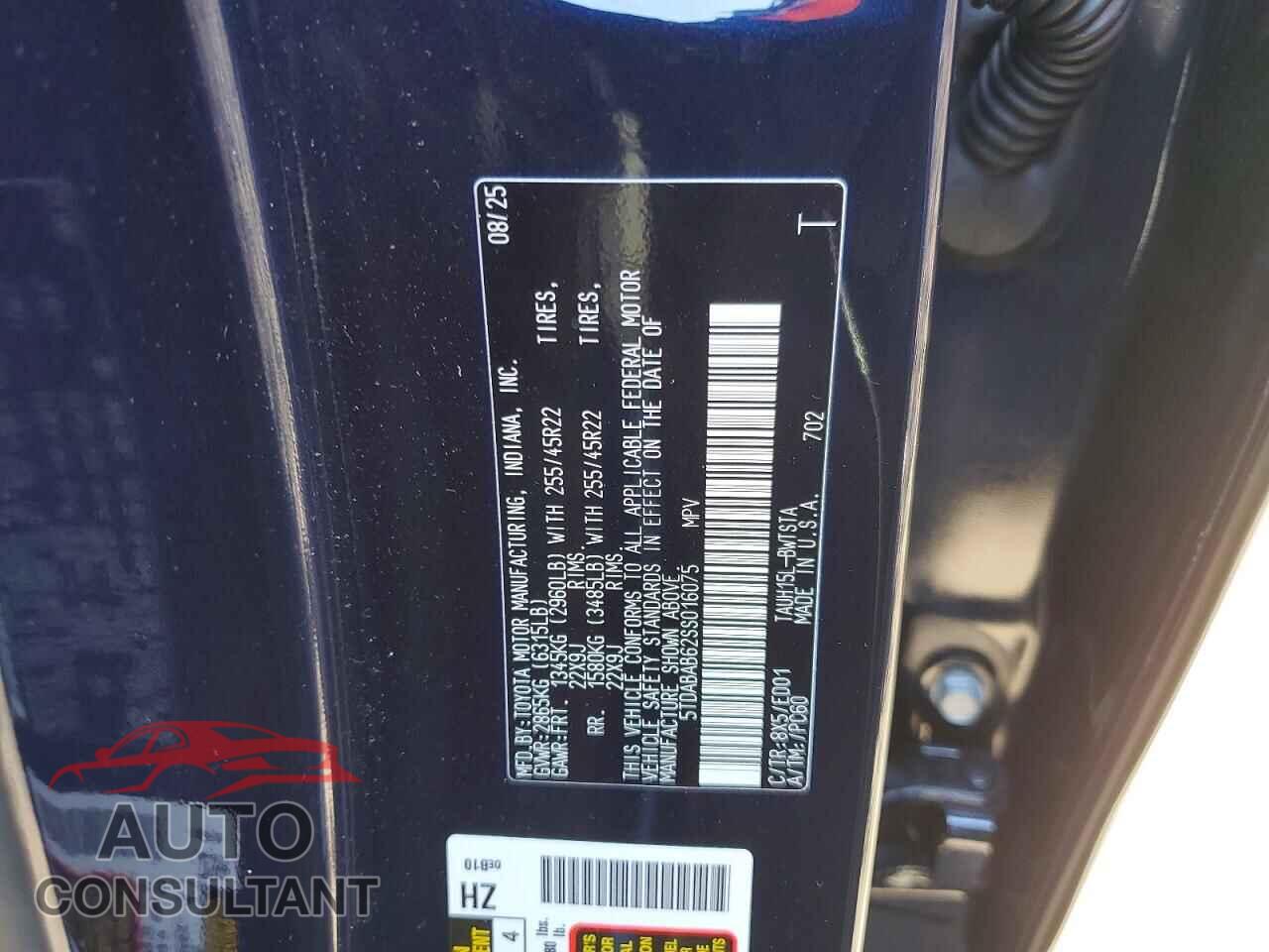 LEXUS UNKNOWN 2025 - 5TDABAB62SS016075