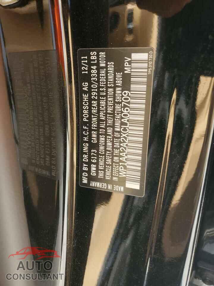 PORSCHE CAYENNE 2012 - WP1AA2A2XCLA06709