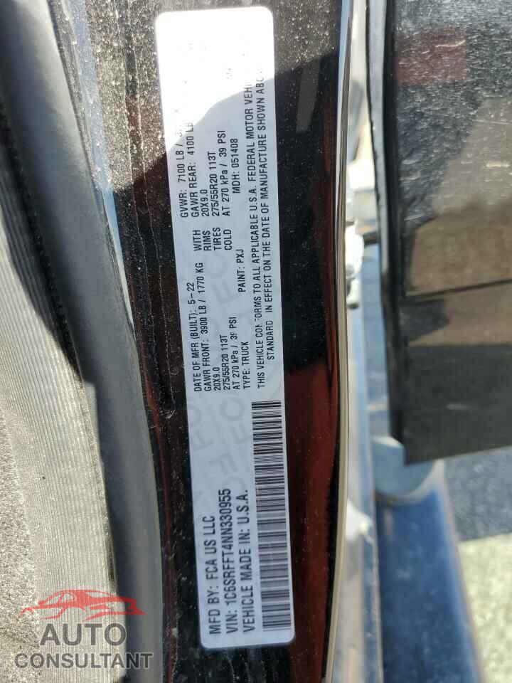 RAM 1500 2022 - 1C6SRFFT4NN330955