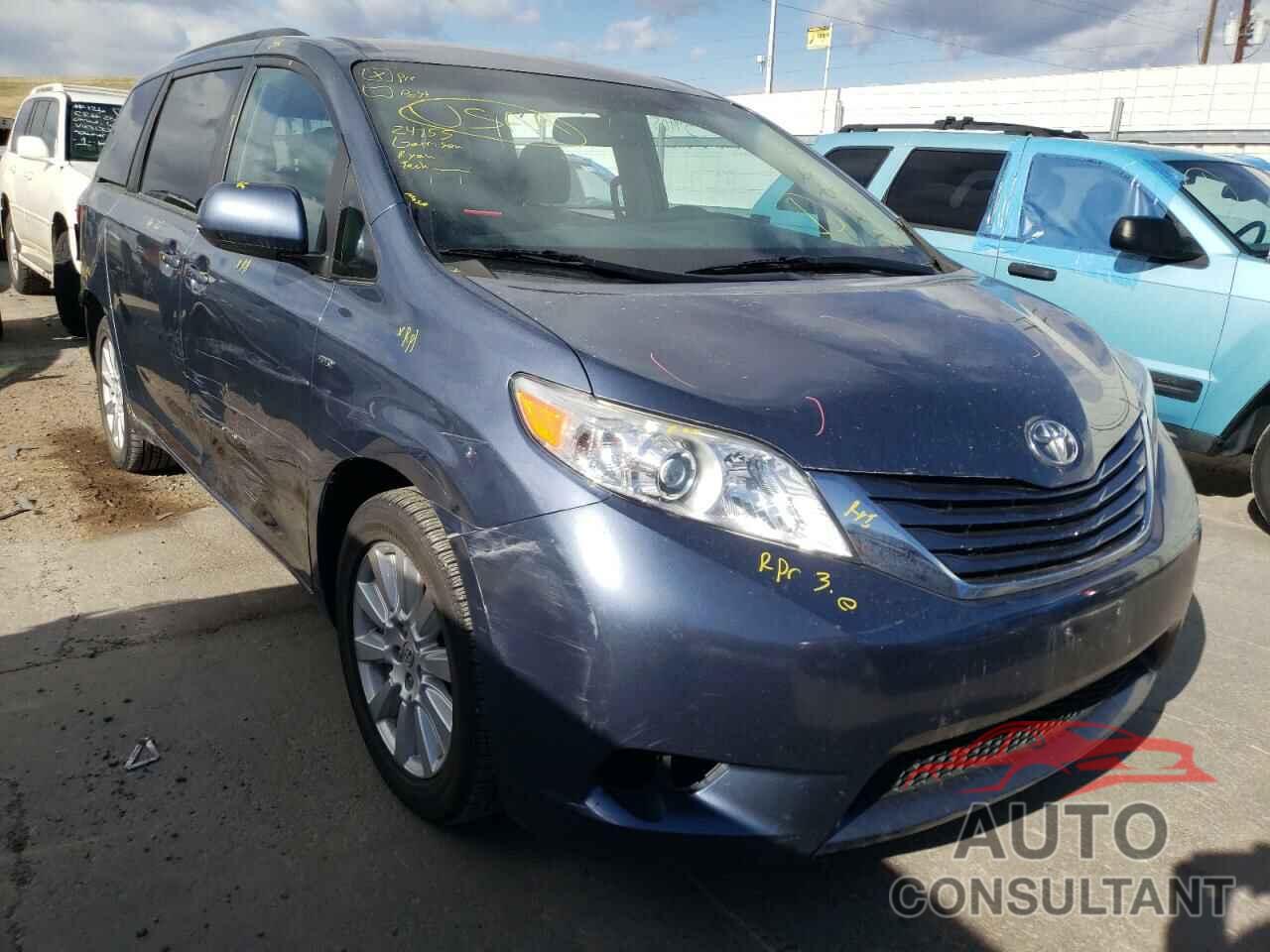 TOYOTA SIENNA 2017 - 5TDJZ3DCXHS156992