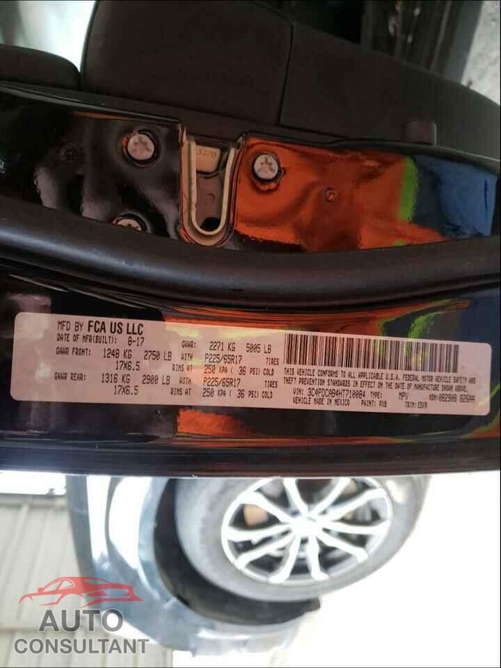 DODGE JOURNEY 2017 - 3C4PDCAB4HT710084