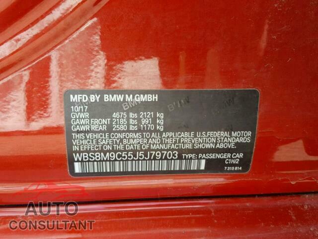 BMW M3 2018 - WBS8M9C55J5J79703