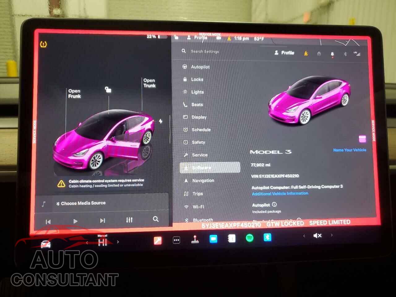 TESLA MODEL 3 2023 - 5YJ3E1EAXPF450210