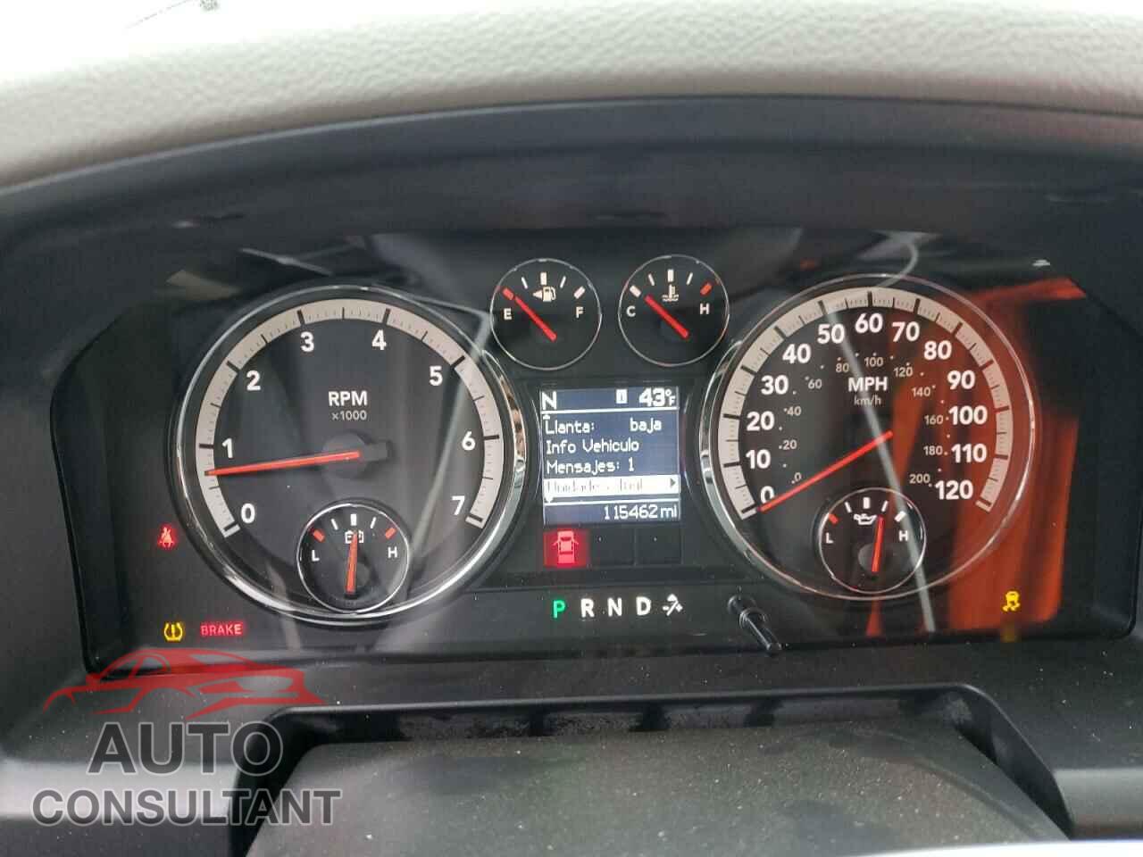 DODGE RAM 1500 2012 - 1C6RD6LT2CS137185