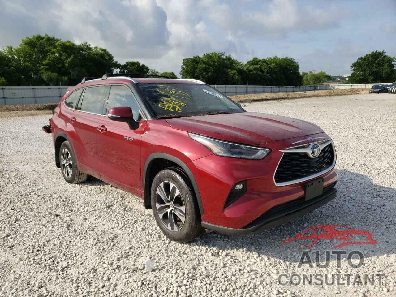 TOYOTA HIGHLANDER 2021 - 5TDGARAH1MS504189