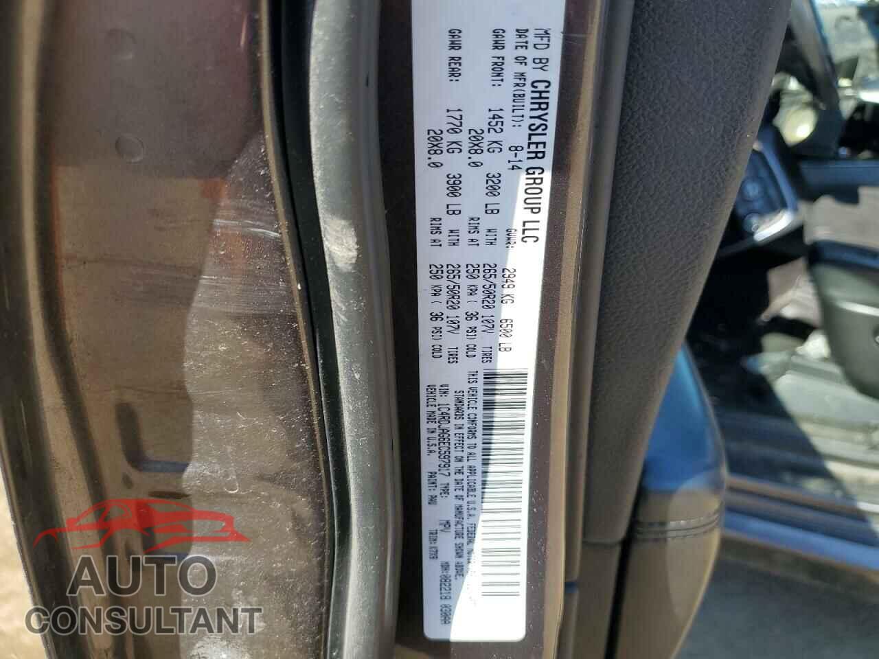 DODGE DURANGO 2014 - 1C4RDJAG6EC597917