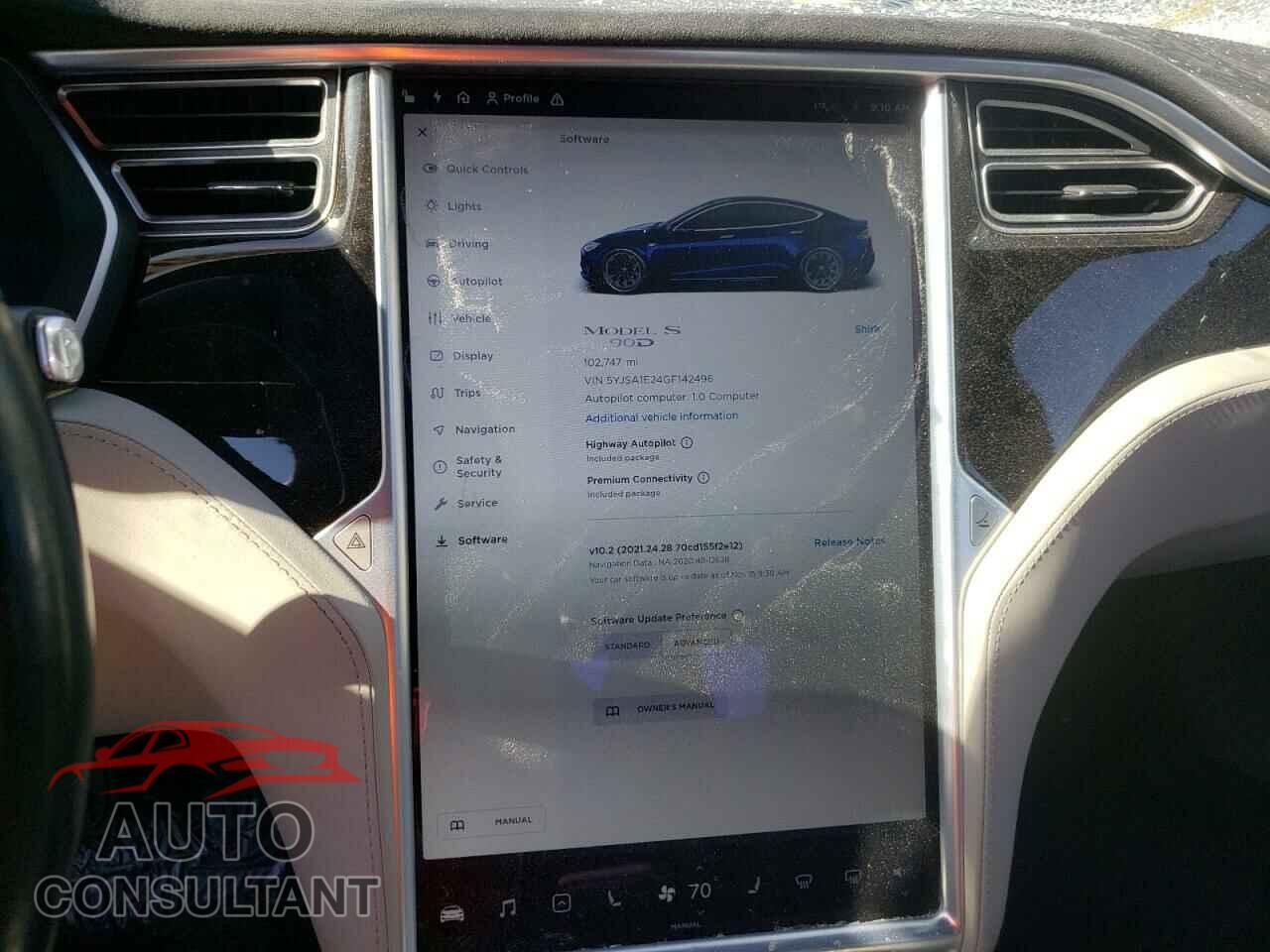 TESLA MODEL S 2016 - 5YJSA1E24GF142496