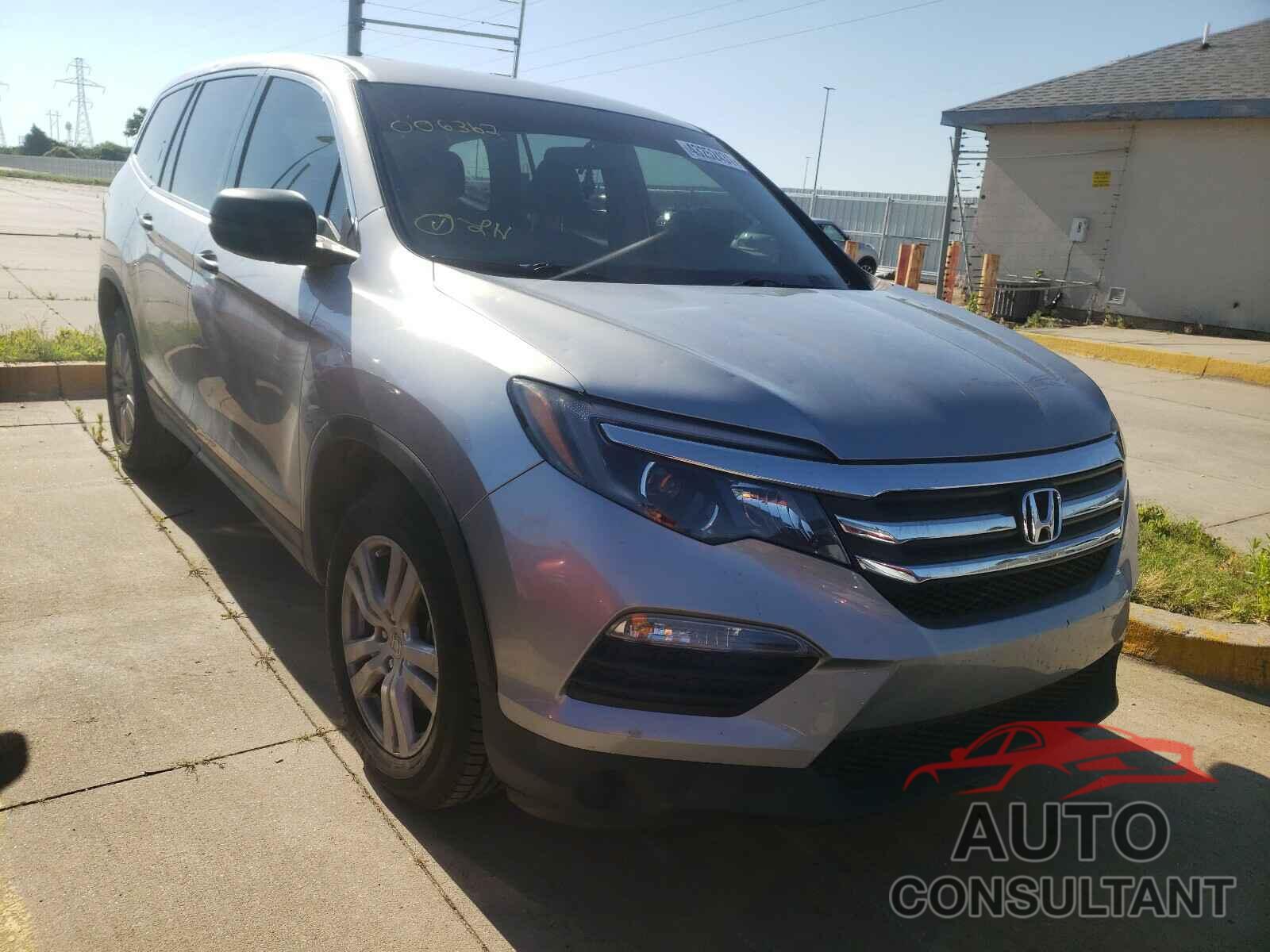 HONDA PILOT 2017 - 5FNYF5H16HB006362
