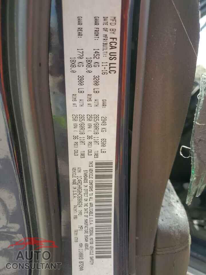 DODGE DURANGO 2017 - 1C4RDHAG0HC690624
