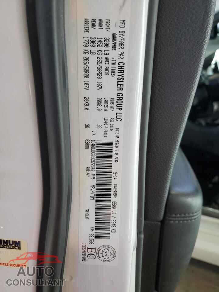 DODGE DURANGO 2014 - 1C4RDJDG2EC972648