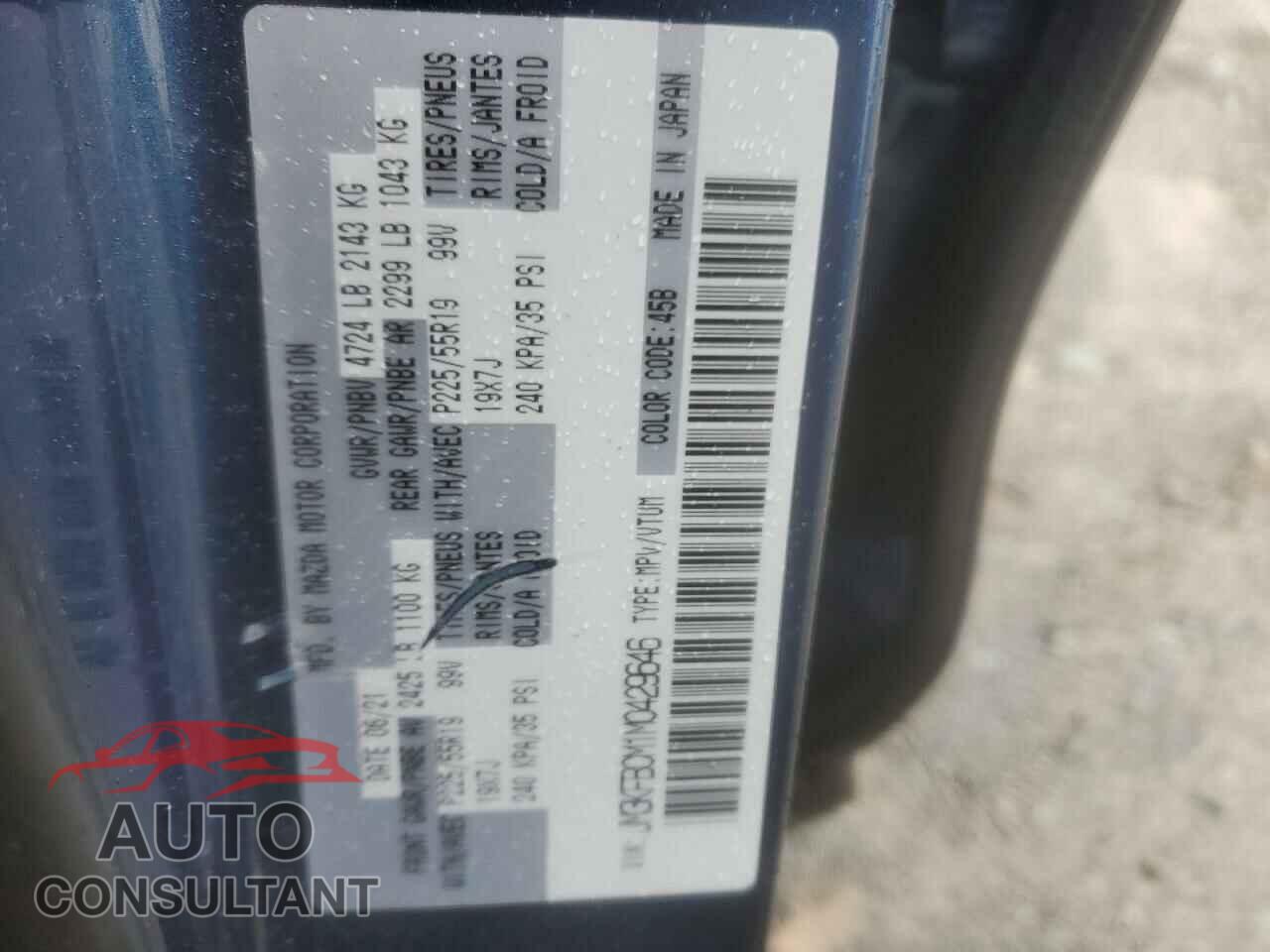 MAZDA CX-5 2021 - JM3KFBCM1M0429646