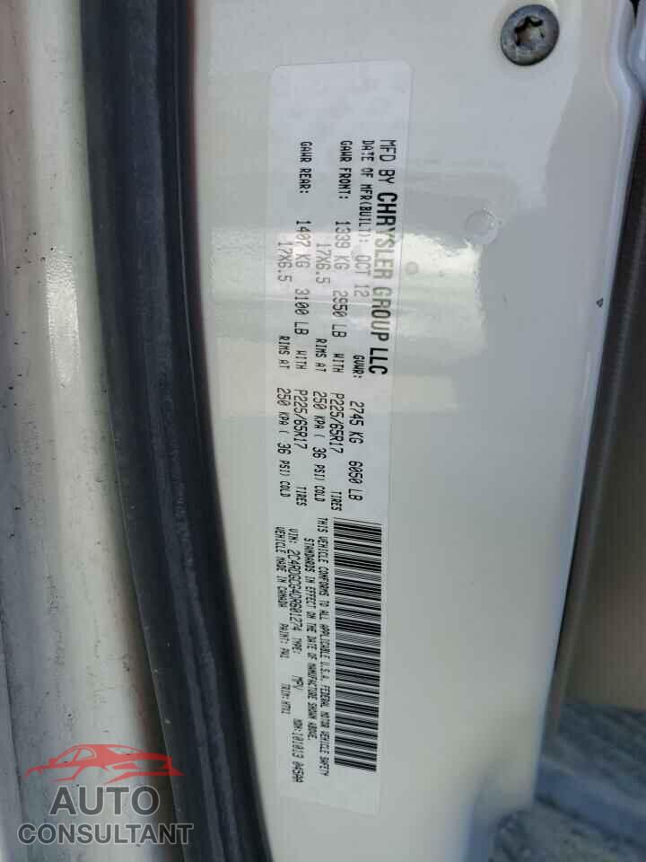 DODGE CARAVAN 2013 - 2C4RDGCG4DR601274