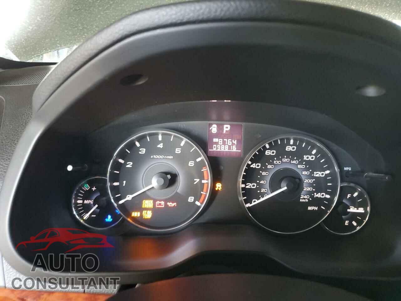 SUBARU OUTBACK 2012 - 4S4BRBKC8C3295669