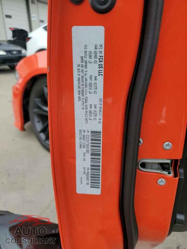 DODGE CHARGER 2016 - 2C3CDXCT6GH312821