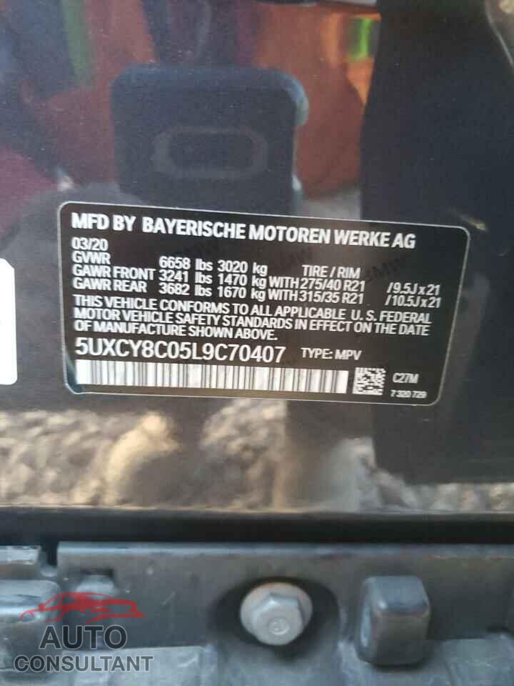 BMW X6 2020 - 5UXCY8C05L9C70407