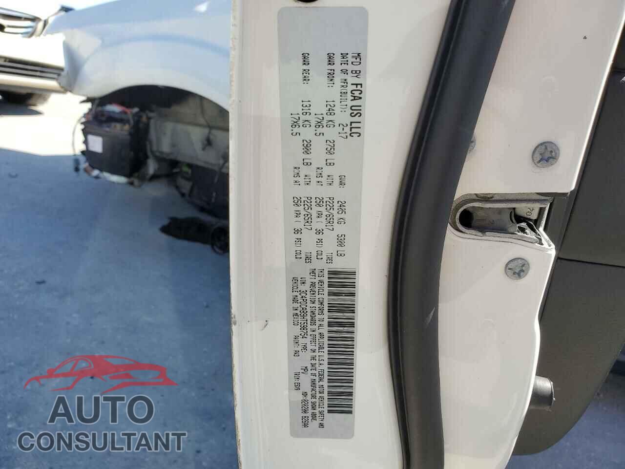 DODGE JOURNEY 2017 - 3C4PDCAB9HT598754