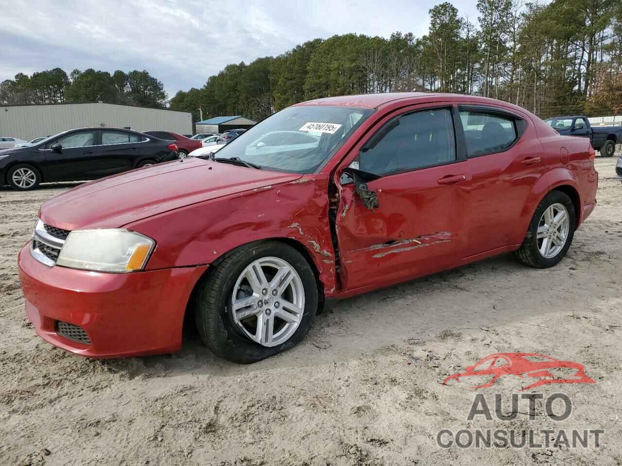 DODGE AVENGER 2012 - 1C3CDZCB2CN165482