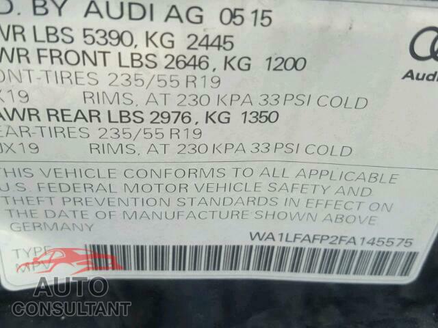 AUDI Q5 2015 - WA1LFAFP2FA145575