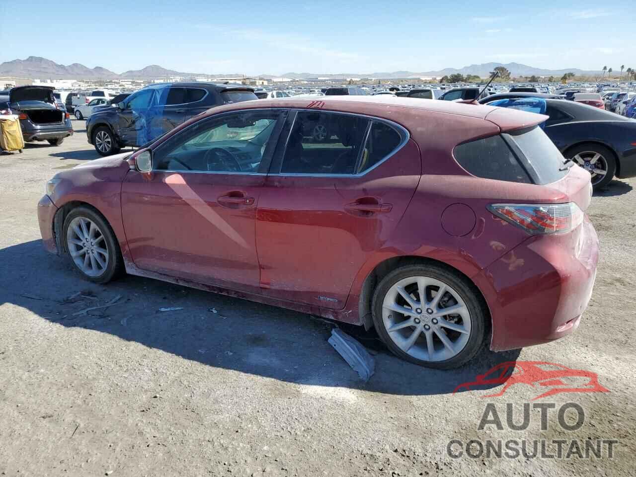 LEXUS CT 200 2012 - JTHKD5BH0C2106131
