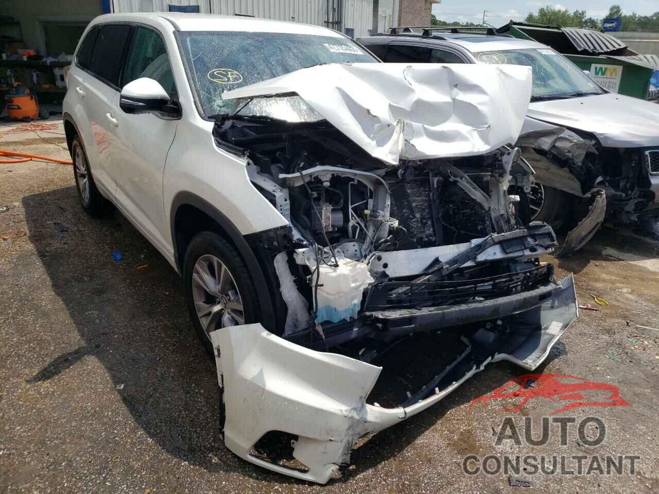 TOYOTA HIGHLANDER 2016 - 5TDZKRFH2GS154624