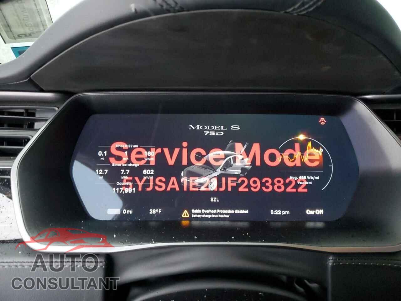 TESLA MODEL S 2018 - 5YJSA1E21JF293822