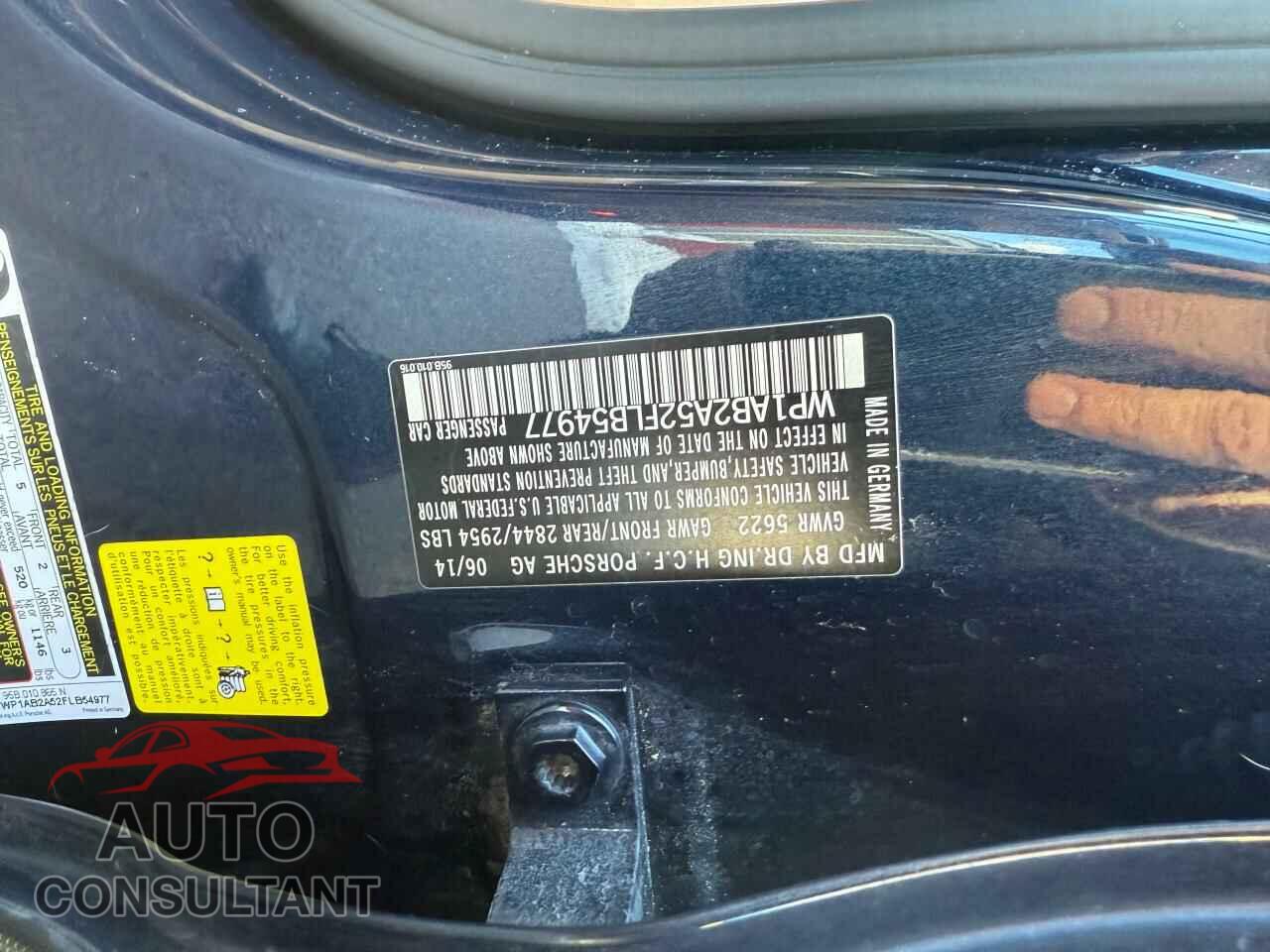 PORSCHE MACAN 2015 - WP1AB2A52FLB54977