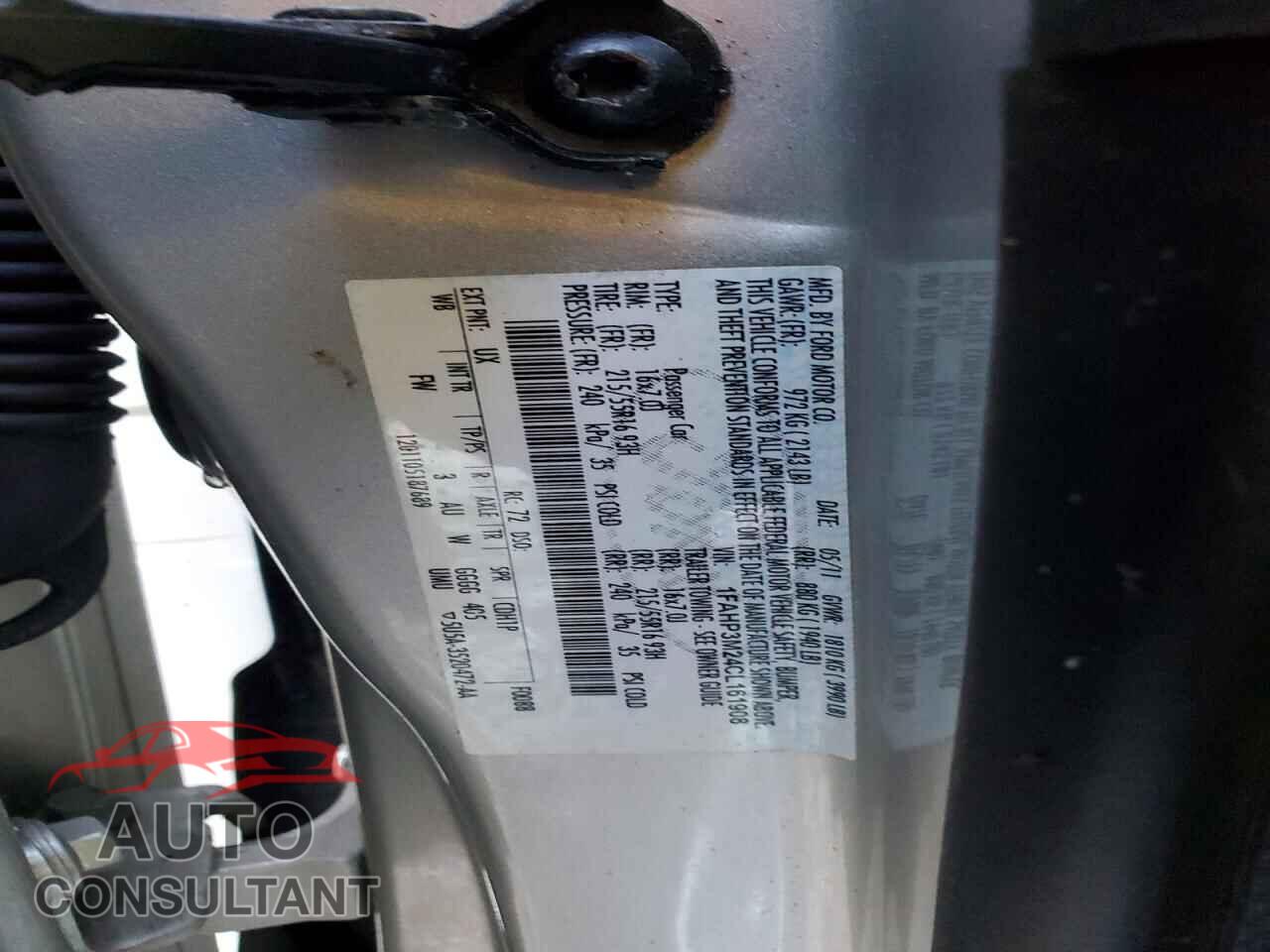 FORD FOCUS 2012 - 1FAHP3M24CL161908