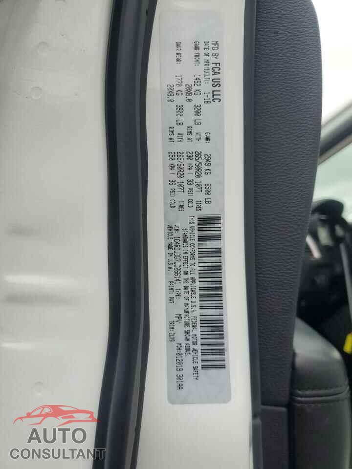 DODGE DURANGO 2018 - 1C4RDJDG7JC266141