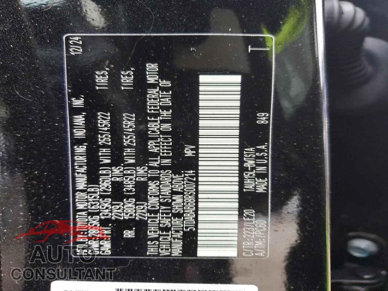 LEXUS UNKNOWN 2024 - 5TDABAB68RS007214