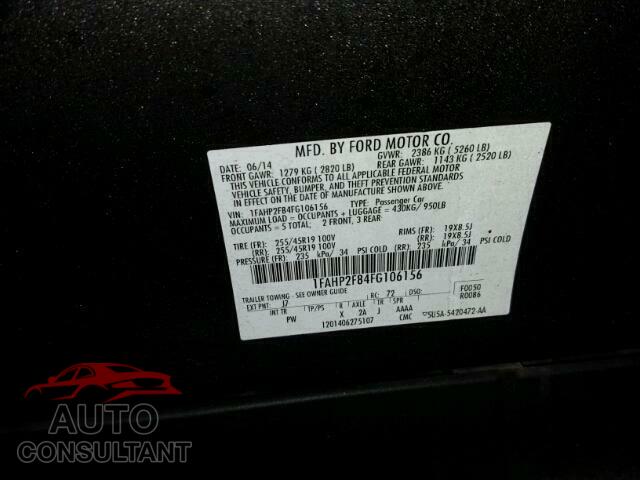 FORD TAURUS 2015 - 1FAHP2F84FG106156