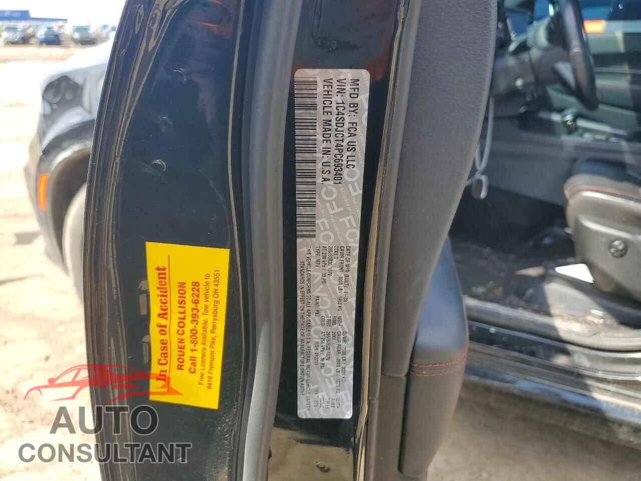DODGE DURANGO 2023 - 1C4SDJCT4PC693401
