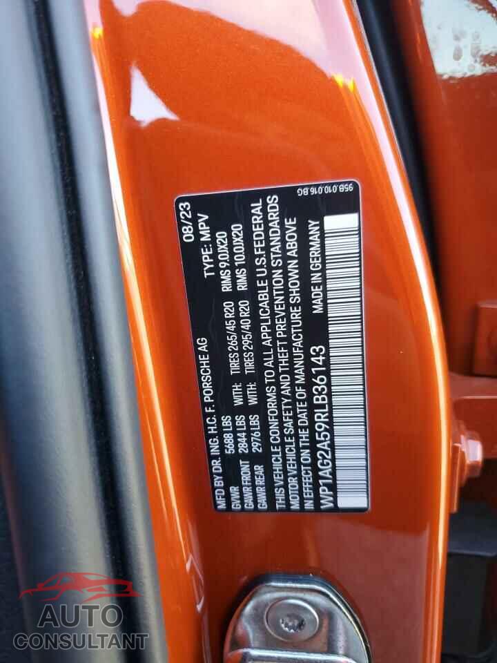 PORSCHE MACAN 2024 - WP1AG2A59RLB36143