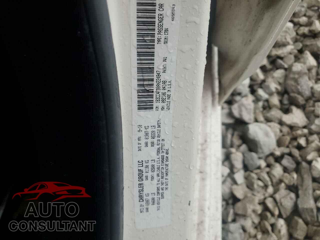 DODGE AVENGER 2010 - 1B3CC4FB0AN224847