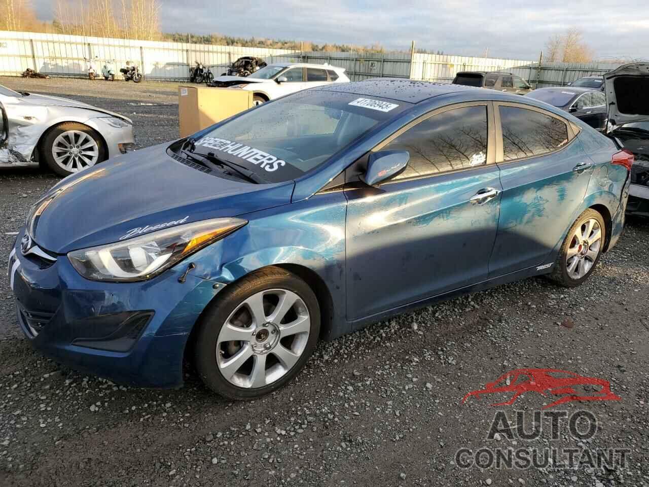 HYUNDAI ELANTRA 2014 - KMHDH4AEXEU192616