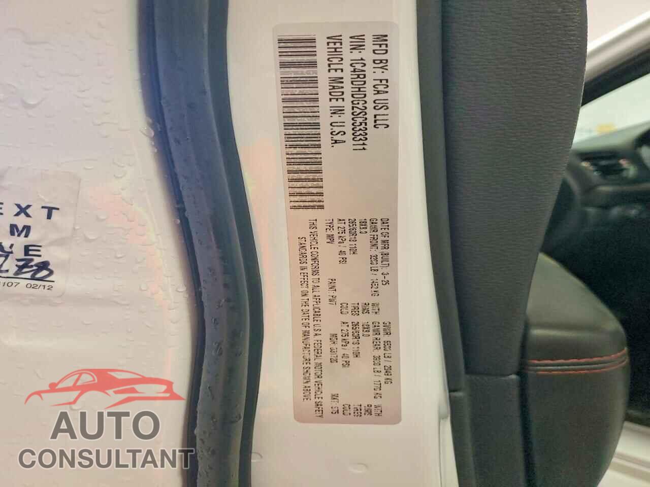 DODGE DURANGO 2025 - 1C4RDHDG2SC533311